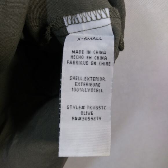 Thread and Supply Olive Green Shirt Lyocell Raw Hem Dress Festival Size XS - Picture 5 of 7